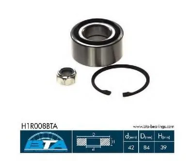 Комплект подшипника ступицы колеса BTA купить