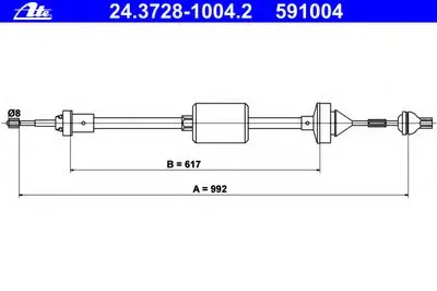Тросик сцепления ATE купить
