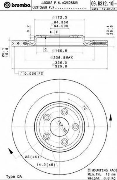 Тормозной диск COATED DISC LINE AP купить