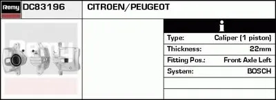 Тормозной суппорт Remanufactured REMY (Multiline) DELCO REMY купить