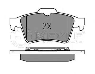 Комплект тормозных колодок, дисковый тормоз PLATINUM PAD MEYLE купить