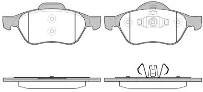 Комплект тормозных колодок, дисковый тормоз REMSA купить