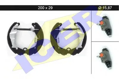 Комплект тормозных колодок ICER купить