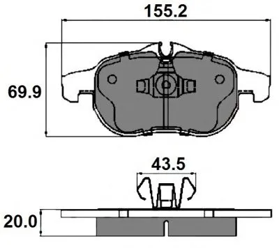 Комплект тормозных колодок, дисковый тормоз NATIONAL купить