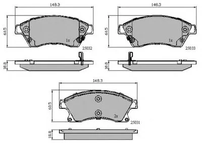 Комплект тормозных колодок, дисковый тормоз NATIONAL купить