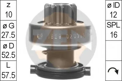 Привод с механизмом свободного хода, стартер ERA купить