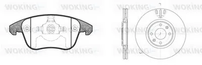 Комплект тормозов, дисковый тормозной механизм WOKING купить