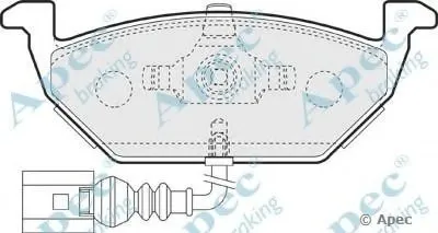 Комплект тормозных колодок, дисковый тормоз APEC braking купить