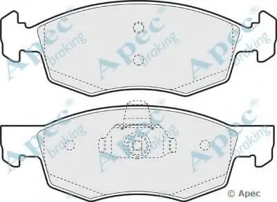 Комплект тормозных колодок, дисковый тормоз APEC braking купить
