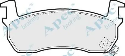 Комплект тормозных колодок, дисковый тормоз APEC braking купить