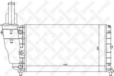 Радиатор, охлаждение двигателя STELLOX купить
