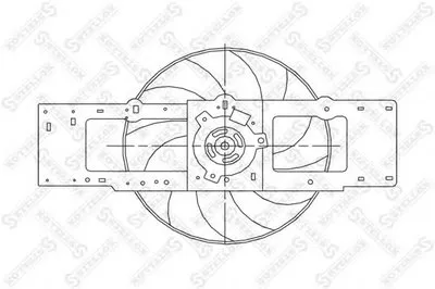 Вентилятор, охлаждение двигателя STELLOX купить