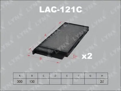 Фильтр, воздух во внутренном пространстве LYNXauto купить