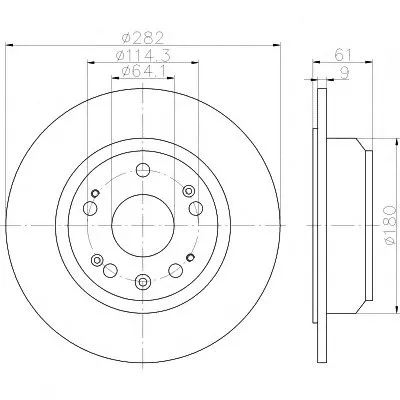 Тормозной диск PRO HELLA PAGID купить