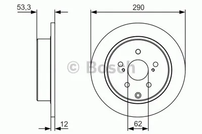 Тормозной диск BOSCH купить