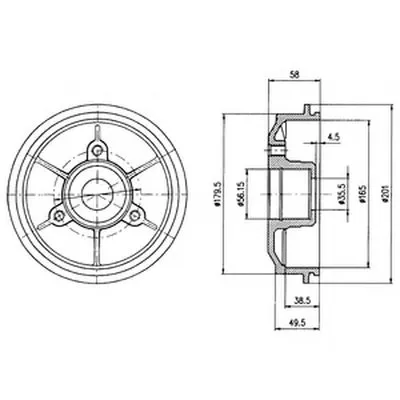 Тормозной барабан DELPHI купить