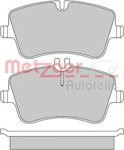 Комплект тормозных колодок, дисковый тормоз METZGER купить