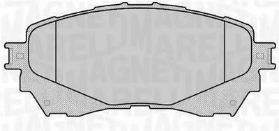 Комплект тормозных колодок, дисковый тормоз MAGNETI MARELLI купить