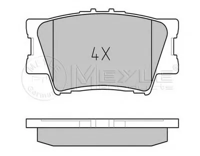 Комплект тормозных колодок, дисковый тормоз PLATINUM PAD MEYLE купить