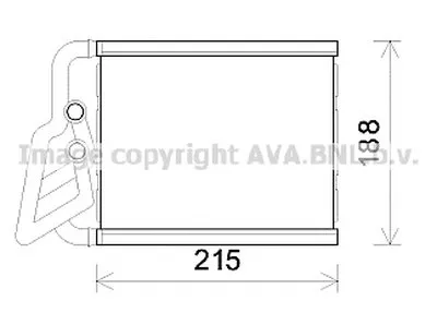 Теплообменник, отопление салона AVA QUALITY COOLING купить