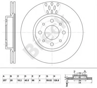 Тормозной диск BRECK купить