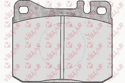 Комплект тормозных колодок, дисковый тормоз VILLAR купить