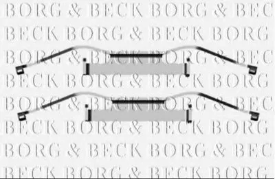 Комплектующие, колодки дискового тормоза BORG & BECK купить