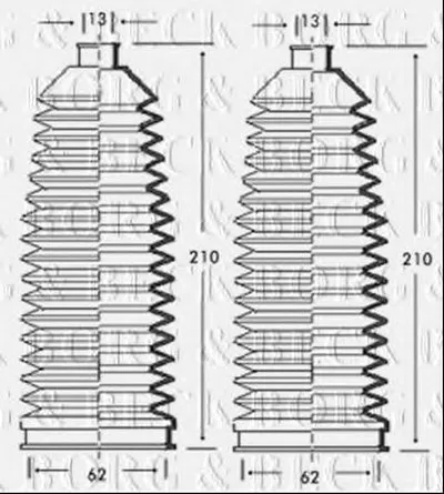 Пыльник, рулевое управление BORG & BECK купить