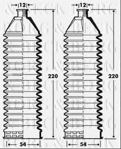 Пыльник, рулевое управление BORG & BECK купить