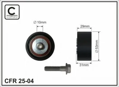 Паразитный / Ведущий ролик, зубчатый ремень CAFFARO купить