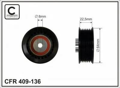 Паразитный / ведущий ролик, поликлиновой ремень CAFFARO купить