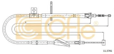 Трос, стояночная тормозная система COFLE купить