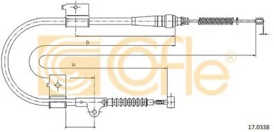 Трос, стояночная тормозная система COFLE купить