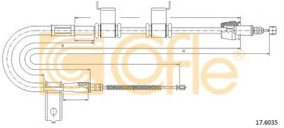 Трос, стояночная тормозная система COFLE купить