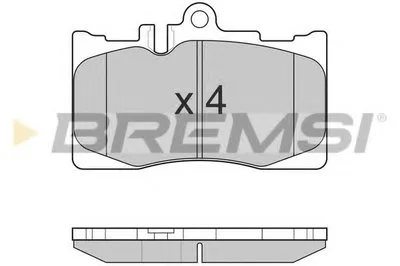 Комплект тормозных колодок, дисковый тормоз BREMSI купить