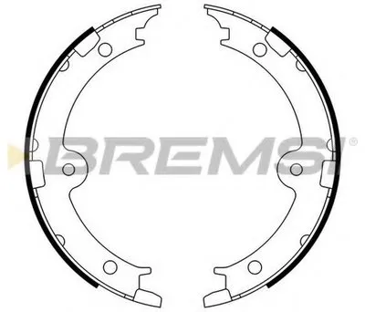 Комплект тормозных колодок, стояночная тормозная система BREMSI купить