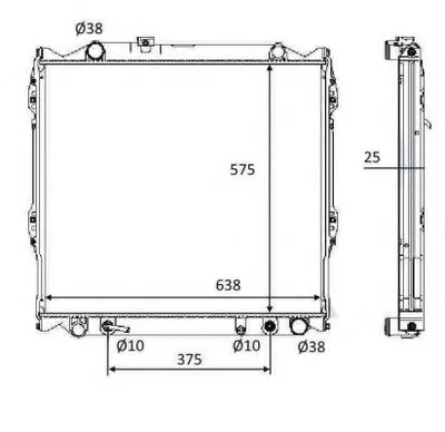 Радиатор, охлаждение двигателя NRF купить
