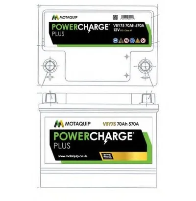 Стартерная аккумуляторная батарея Powercharge Plus MOTAQUIP купить