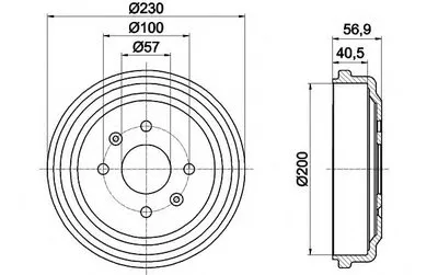 Тормозной барабан HELLA купить