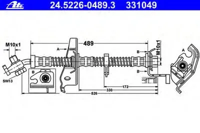 Тормозной шланг ATE купить