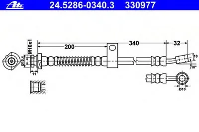 Тормозной шланг ATE купить