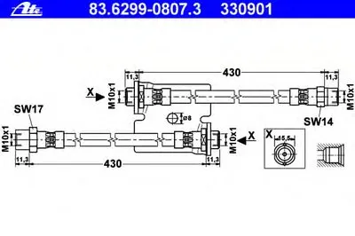 Тормозной шланг ATE купить