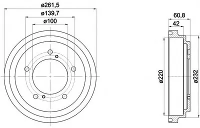 Тормозной барабан HELLA PAGID купить