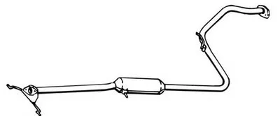 Средний глушитель выхлопных газов WALKER купить