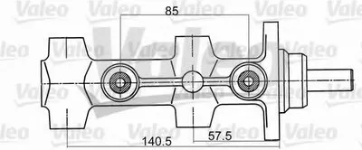 целиндер ручного тормоза VALEO купить
