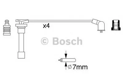Комплект проводов зажигания BOSCH купить