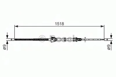 Трос, стояночная тормозная система BOSCH купить