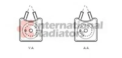 масляный радиатор, двигательное масло VAN WEZEL купить