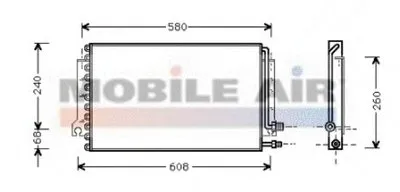 Конденсатор, кондиционер VAN WEZEL купить