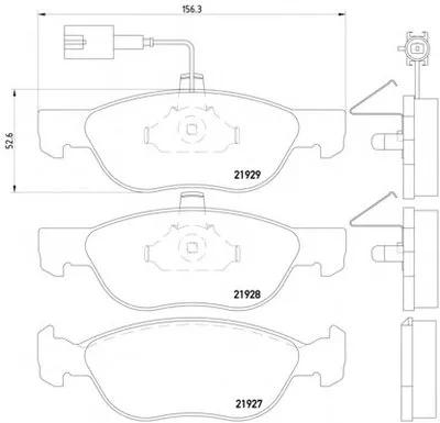 Комплект тормозных колодок, дисковый тормоз MINTEX купить